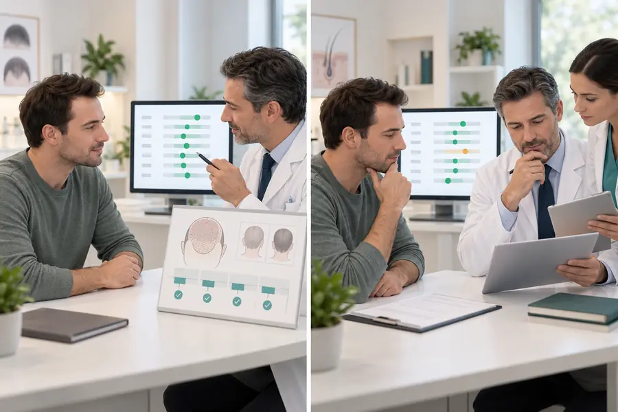 The Role of Blood Tests in Pre-Hair Transplant Evaluation Blood test results guiding hair transplant planning and medical review