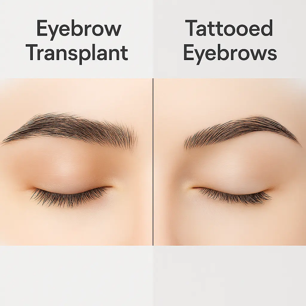Eyebrow Transplant vs. Tattooed Eyebrows